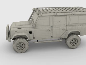 land rover defender 110 custom 3D Model