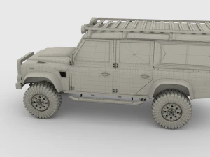 land rover defender 110 custom 3D Model