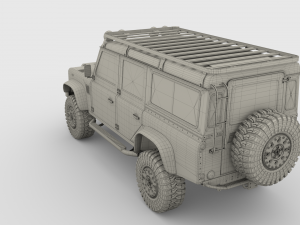 land rover defender 110 custom Modèle 3D