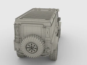 land rover defender 110 custom 3D Model