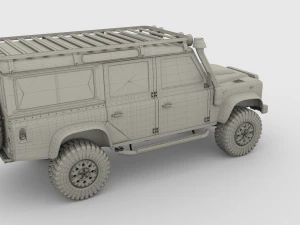 land rover defender 110 custom 3D Model