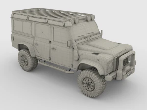 land rover defender 110 custom 3D Model