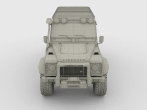 land rover defender 110 custom 3D Model