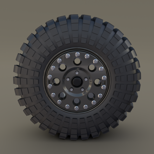 tibus offroad wheel w maxxis trepador tire Modello 3D .c4d .max .obj .3ds .fbx .stl .blend