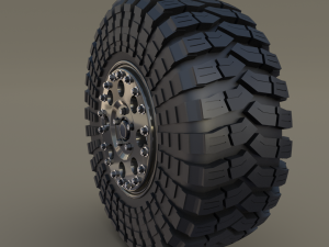 tibus offroad wheel w maxxis trepador tire Modello 3D