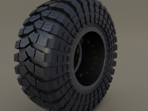 tibus offroad wheel w maxxis trepador tire Modello 3D