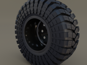 tibus offroad wheel w maxxis trepador tire Modello 3D