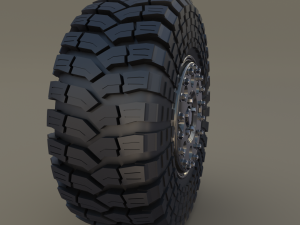 tibus offroad wheel w maxxis trepador tire Modello 3D