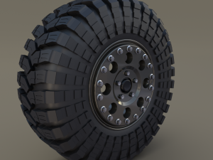 tibus offroad wheel w maxxis trepador tire Modello 3D