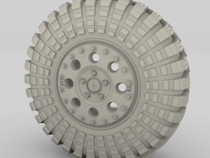 tibus offroad wheel w maxxis trepador tire Modello 3D