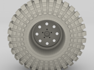 tibus offroad wheel w maxxis trepador tire Modello 3D