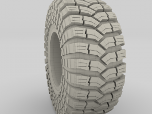tibus offroad wheel w maxxis trepador tire Modello 3D