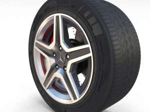 mercedes g class wheel full Modello 3D