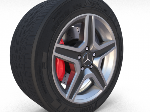 mercedes g class wheel full Modello 3D