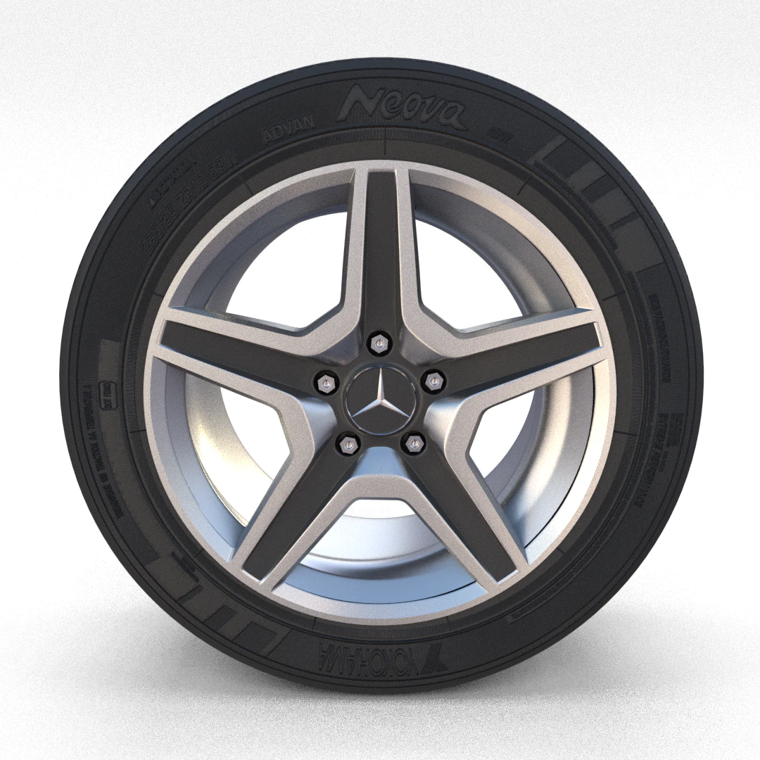 mercedes g class wheel 3D Model .c4d .max .obj .3ds .fbx .stl .blend 