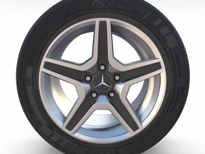 mercedes g class wheel 3D Model