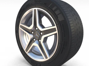mercedes g class wheel 3D Model