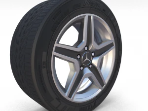 mercedes g class wheel 3D Model