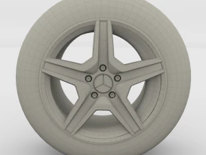 mercedes g class wheel 3D Model