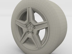 mercedes g class wheel 3D Model