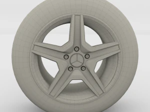 mercedes g class wheel 3D Model