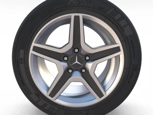 mercedes g class wheel 3D Model