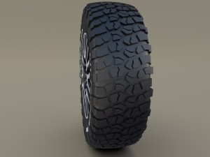 kahn wheel bf goodrich tire 3D Модель