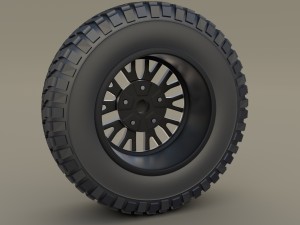 kahn wheel bf goodrich tire 3D Модель