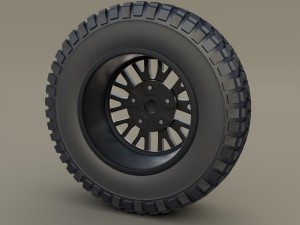 kahn wheel bf goodrich tire 3D Модель