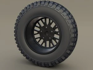 kahn wheel bf goodrich tire 3D Model