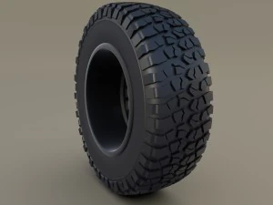 kahn wheel bf goodrich tire 3D Model
