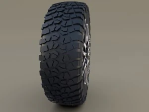 kahn wheel bf goodrich tire 3D Model
