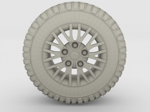 kahn wheel bf goodrich tire 3D Модель