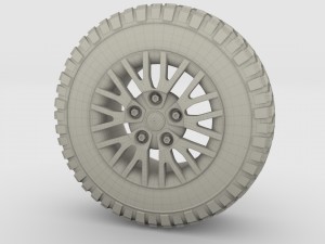 kahn wheel bf goodrich tire 3D Модель