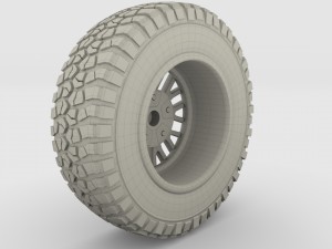 kahn wheel bf goodrich tire 3D Модель