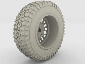kahn wheel bf goodrich tire 3D Model