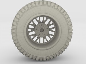 kahn wheel bf goodrich tire 3D Модель