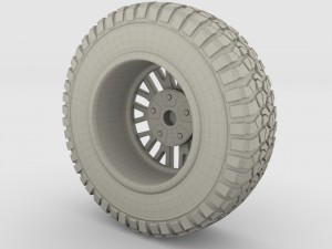 kahn wheel bf goodrich tire 3D Модель