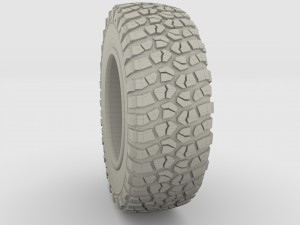 kahn wheel bf goodrich tire 3D Модель