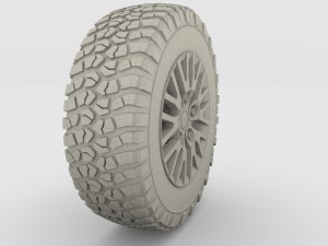 kahn wheel bf goodrich tire 3D Модель