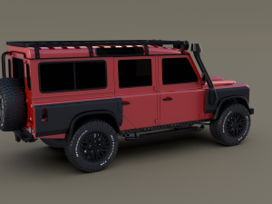 land rover defender 110 custom v2 3D Model