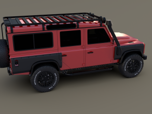 land rover defender 110 custom v2 3D Model