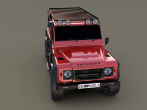 land rover defender 110 custom v2 3D Model