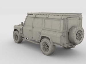 land rover defender 110 custom v2 3D Model