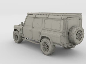 land rover defender 110 custom v2 3D Model