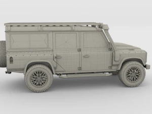land rover defender 110 custom v2 3D Model