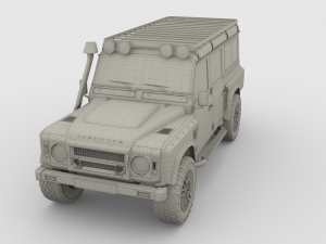 land rover defender 110 custom v2 3D Model