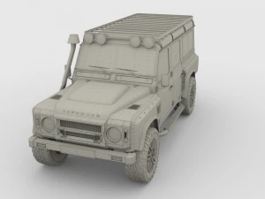 land rover defender 110 custom v2 3D Model