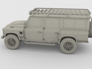 land rover defender 110 custom v2 3D Model