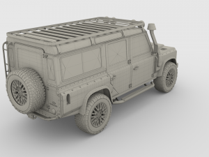 land rover defender 110 custom v2 3D Model